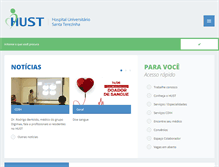 Tablet Screenshot of hust.org.br